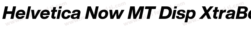 Helvetica Now MT Disp XtraBd字体转换